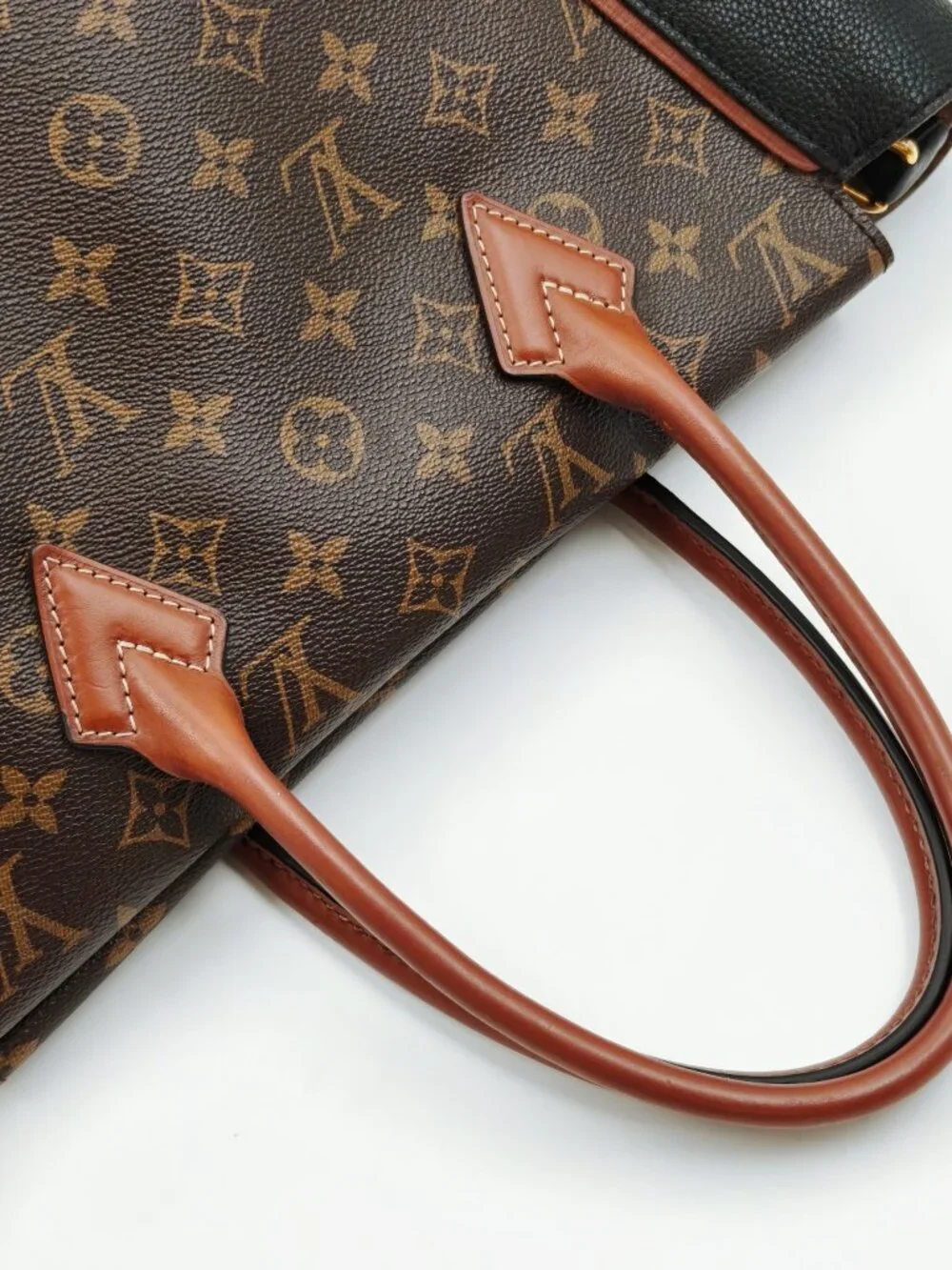 Louis Vuitton Monogram W Tote Noir Leather Shoulder Tote Bag